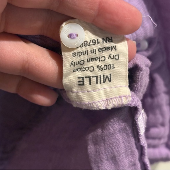 Mille Resort Cotton Florian Top Taffy Double Gauze Lilac/Purple Size XL - Picture 6 of 6